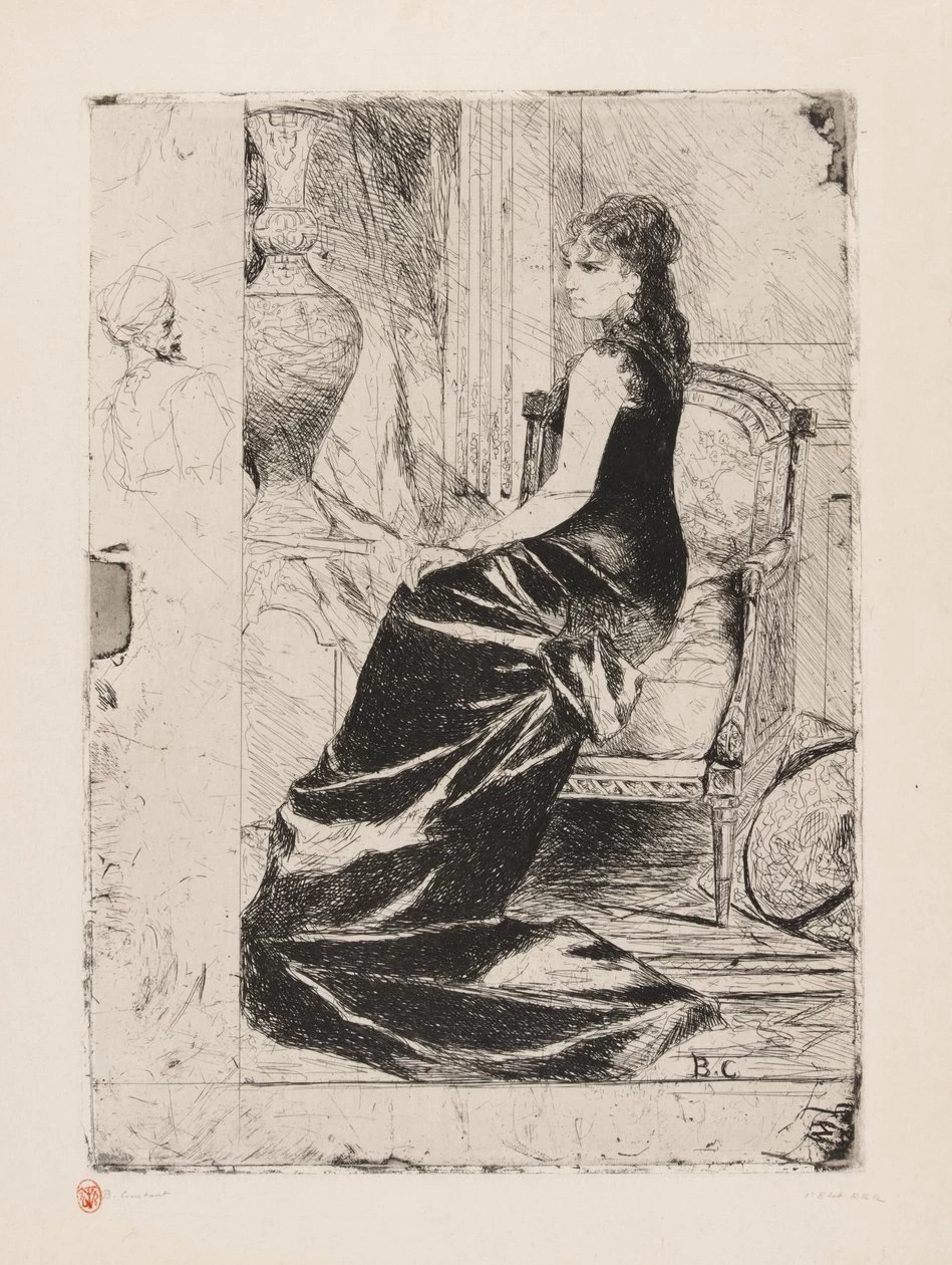 Jean - Joseph Benjamin, Constant, Donna in nero, Sterling and Francine Clark Art Institute, Williamstown